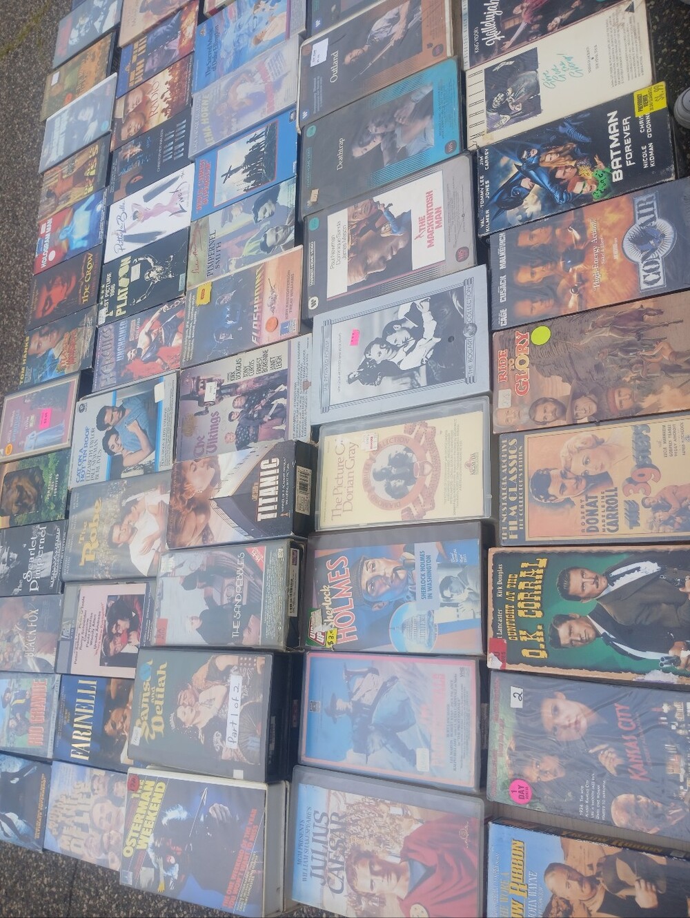 Vintage Movie VHS Collection - Mixed Colors